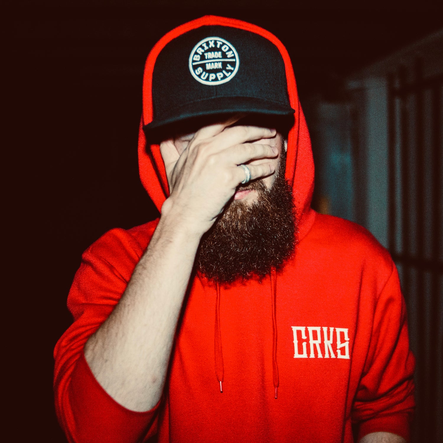 How to stop an itch beard. bearded man, hipster beard.