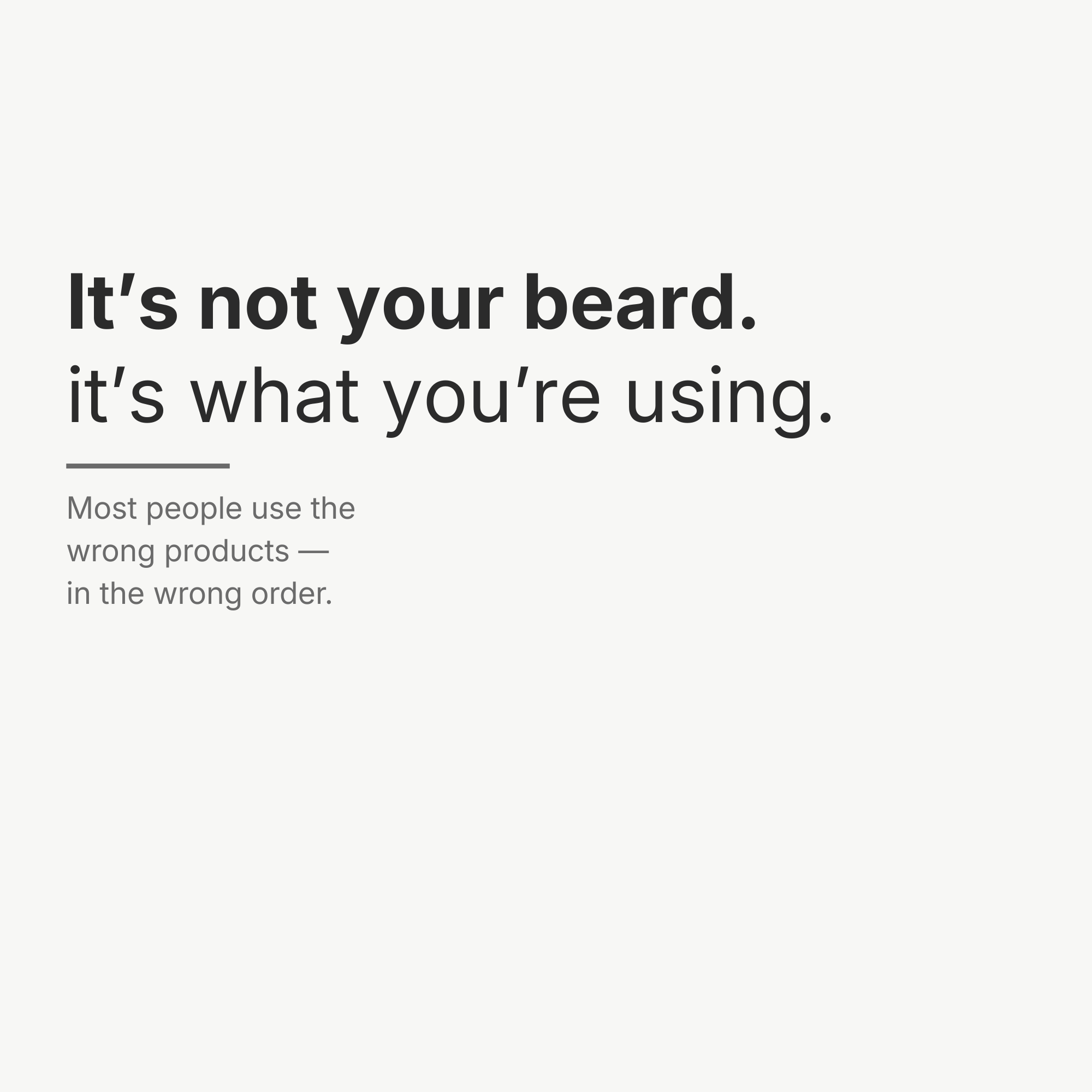 The Beard Care Routine