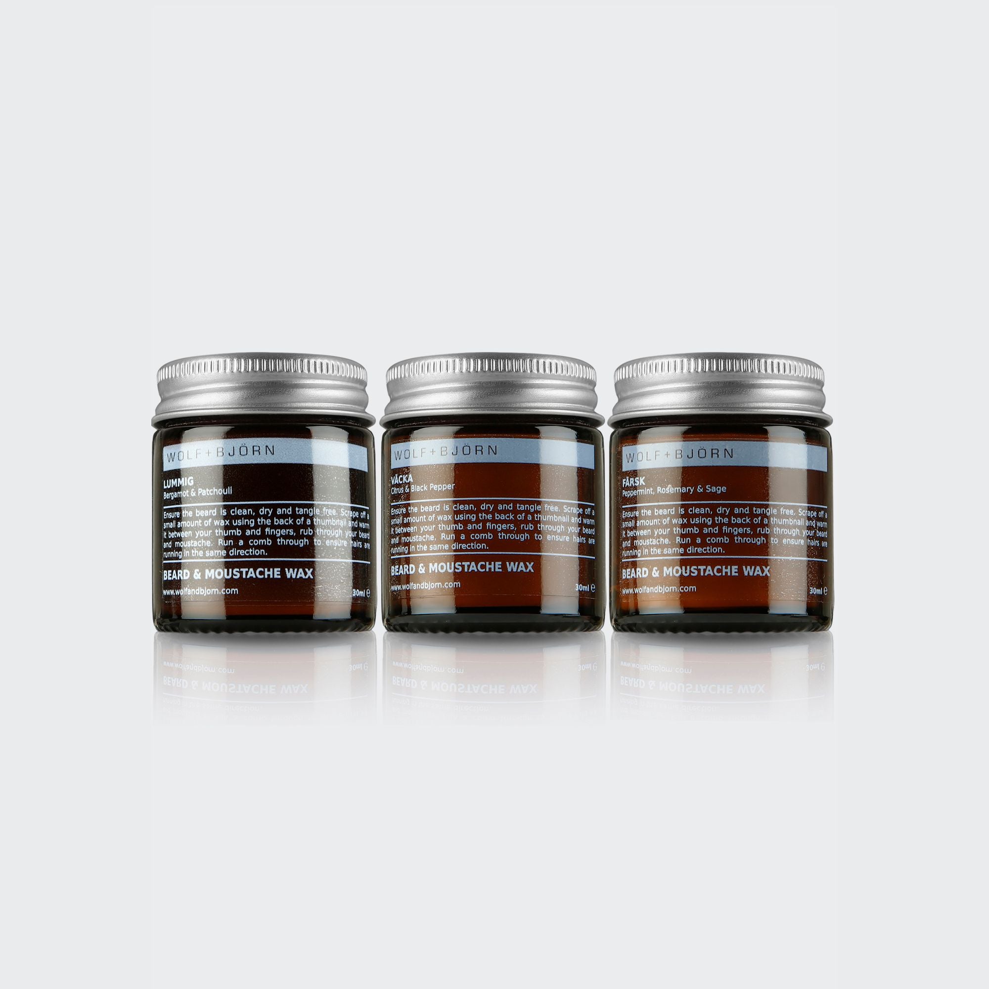 BEARD AND MOUSTACHE WAX BUNDLE